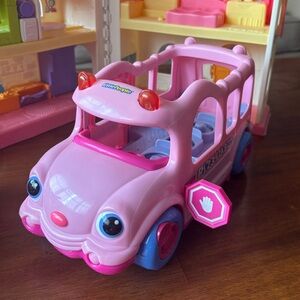Little People Pink Musical Bus